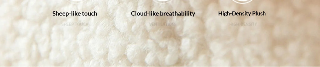 Nordic Wabi-Sabi Style Upholstered Sofa – Compact Cream Shearling Edition