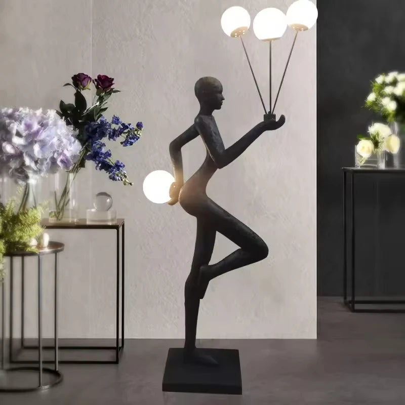 Modern Abstract Sculpture Floor Lamp – Balloon LED Art Light
