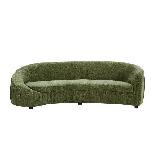 92.13” Modern Curved 4-Seater Sofa – Plush Cushioned Fabric, Scandinavian Luxury Living Room Couch