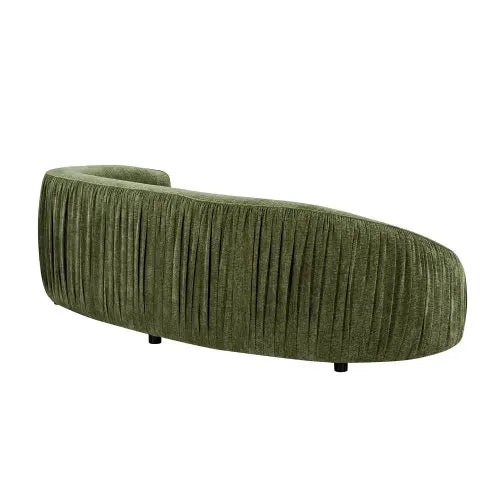 92.13” Modern Curved 4-Seater Sofa – Plush Cushioned Fabric, Scandinavian Luxury Living Room Couch
