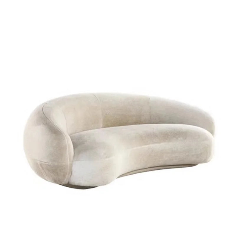 High-Quality Curved 3-Seater Luxury Sofa – Waterproof, Modern Scandinavian Design, L-Shaped Sectional for Living Room