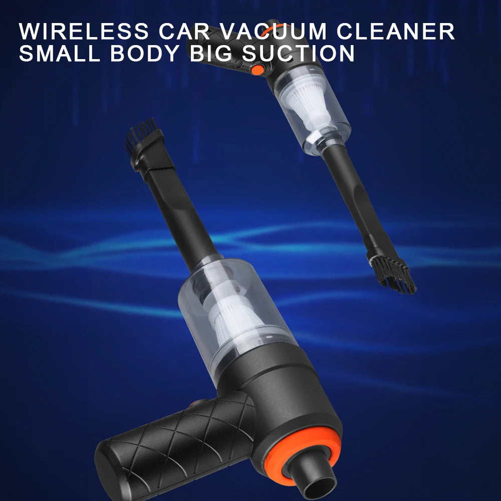Portable Wireless Car Vacuum Cleaner 9000PA – Rechargeable Handheld Vacuum for Car, Home & Office