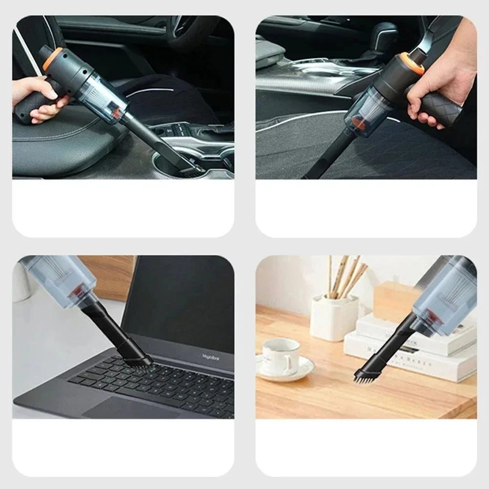 Portable Wireless Car Vacuum Cleaner 9000PA – Rechargeable Handheld Vacuum for Car, Home & Office