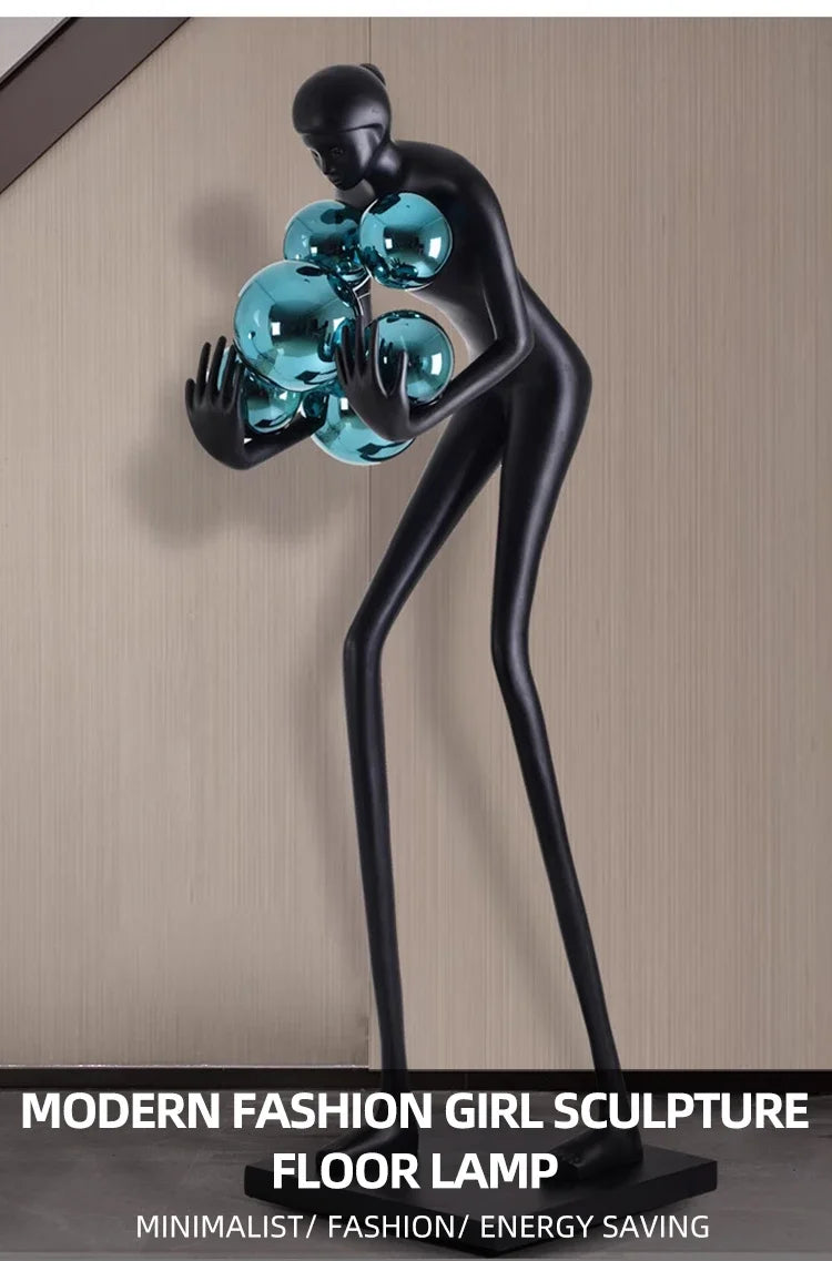 Modern Sculptural Art Floor Lamp – Nordic Abstract LED Designer Light