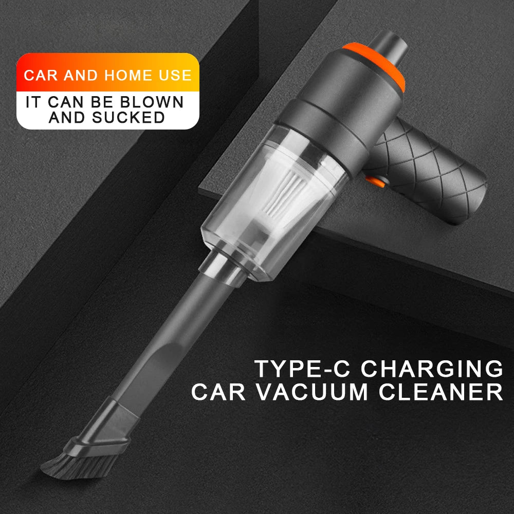 Portable Wireless Car Vacuum Cleaner 9000PA – Rechargeable Handheld Vacuum for Car, Home & Office