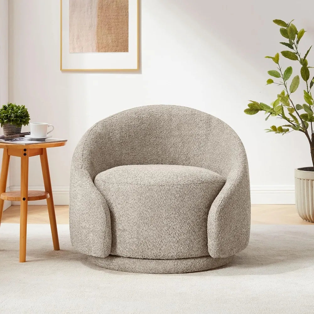 Luxury Modern Swivel Bouclé Chair