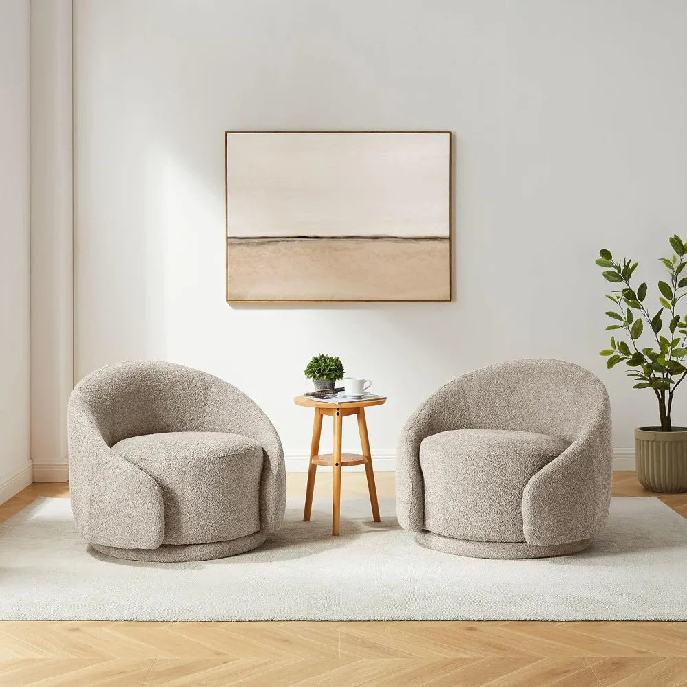Luxury Modern Swivel Bouclé Chair