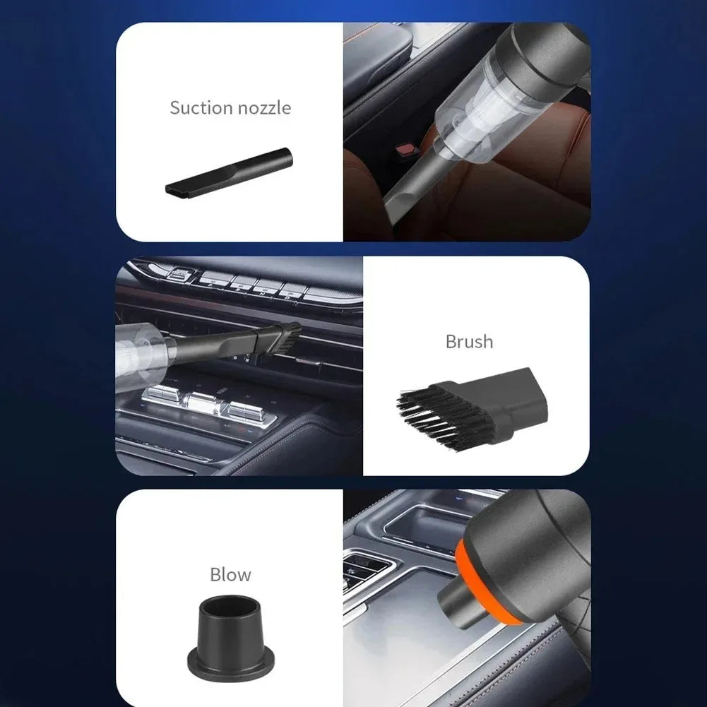 Portable Wireless Car Vacuum Cleaner 9000PA – Rechargeable Handheld Vacuum for Car, Home & Office