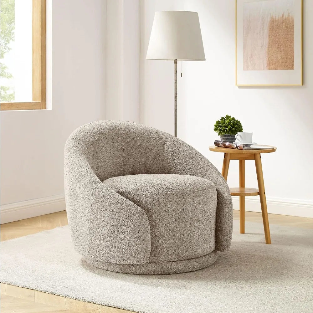 Luxury Modern Swivel Bouclé Chair